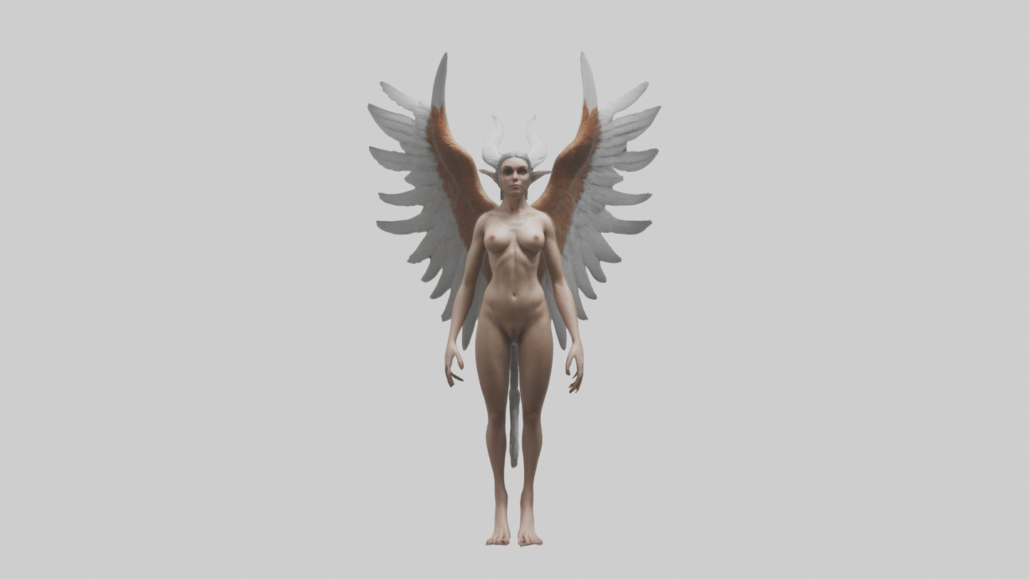 3D model Harpy Model VR / AR / low-poly