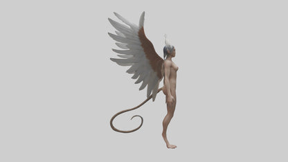 3D model Harpy Model VR / AR / low-poly