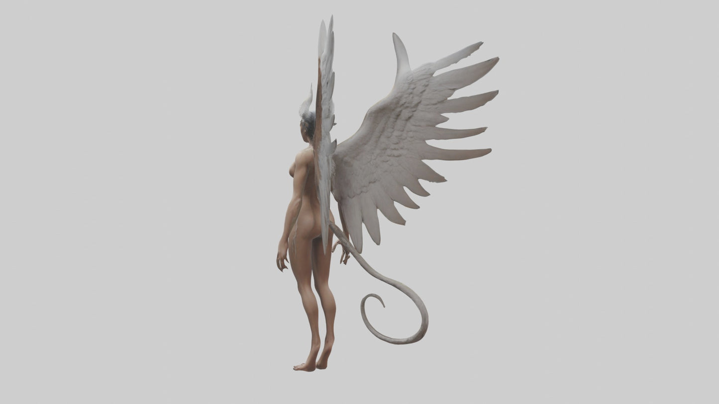 3D model Harpy Model VR / AR / low-poly