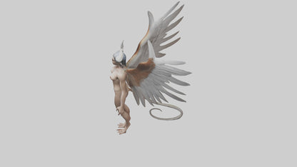 3D model Harpy Model VR / AR / low-poly