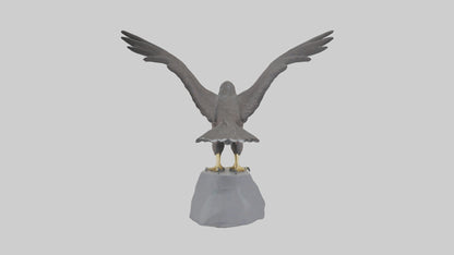 Harrier Hawk statue model VR / AR / low-poly