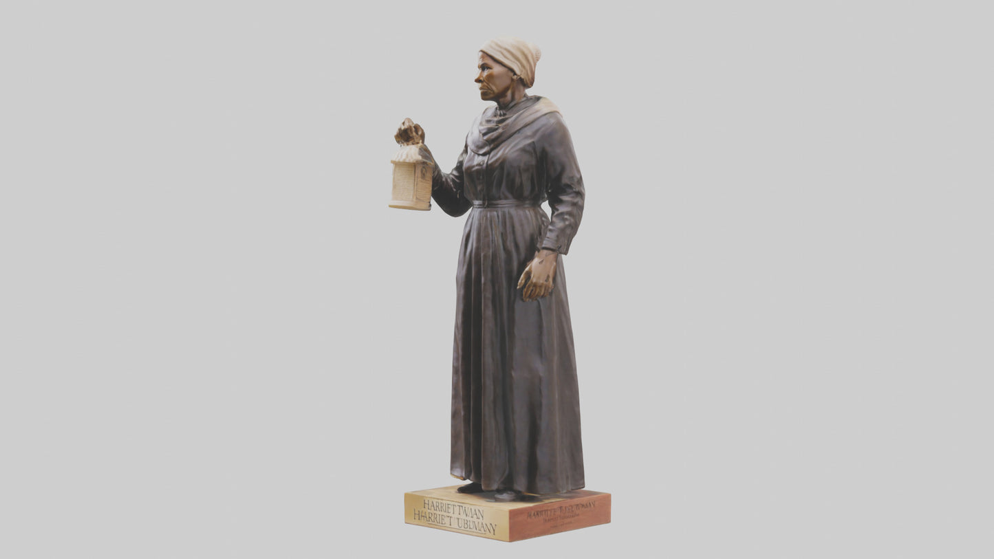 3D model Harriet Tubman statue model VR / AR / low-poly