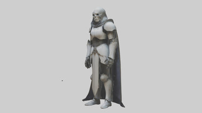 Haunted armor model VR / AR / low-poly