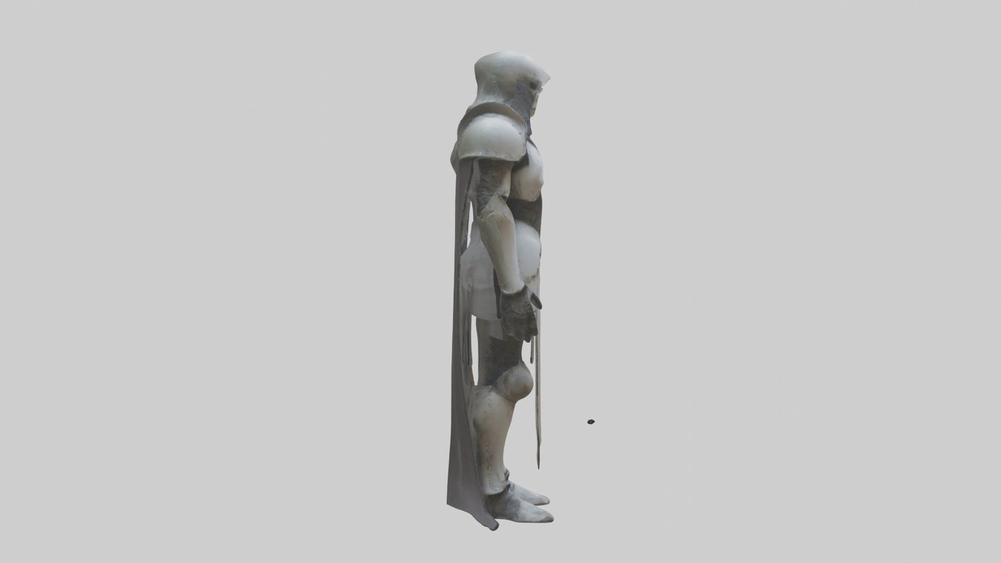 Haunted armor model VR / AR / low-poly
