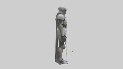 Haunted armor model VR / AR / low-poly