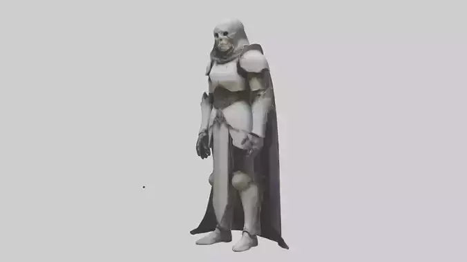 Haunted armor model VR / AR / low-poly