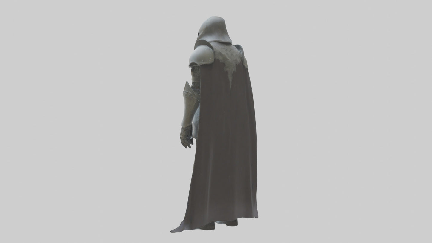 Haunted armor model VR / AR / low-poly