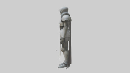 Haunted armor model VR / AR / low-poly