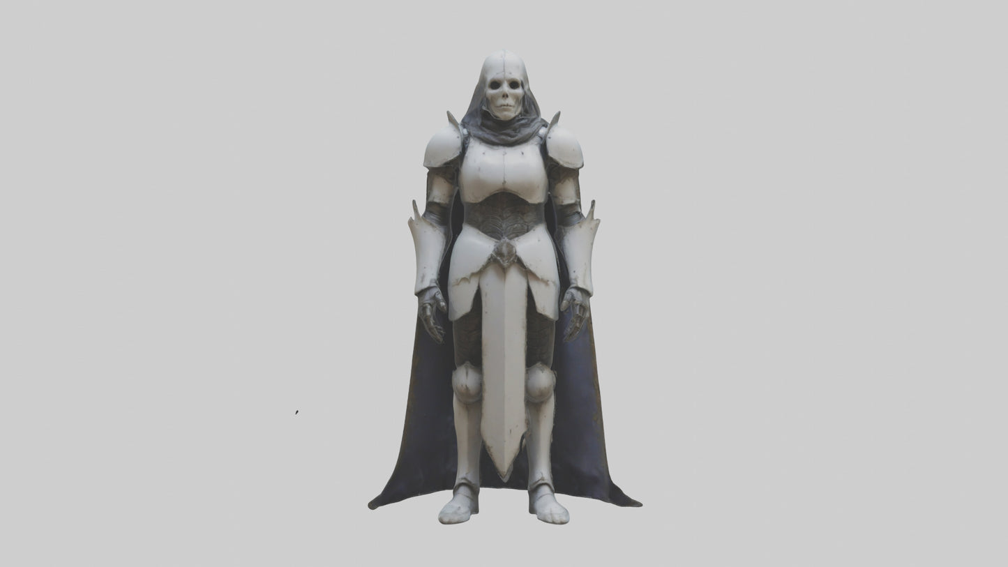 Haunted armor model VR / AR / low-poly