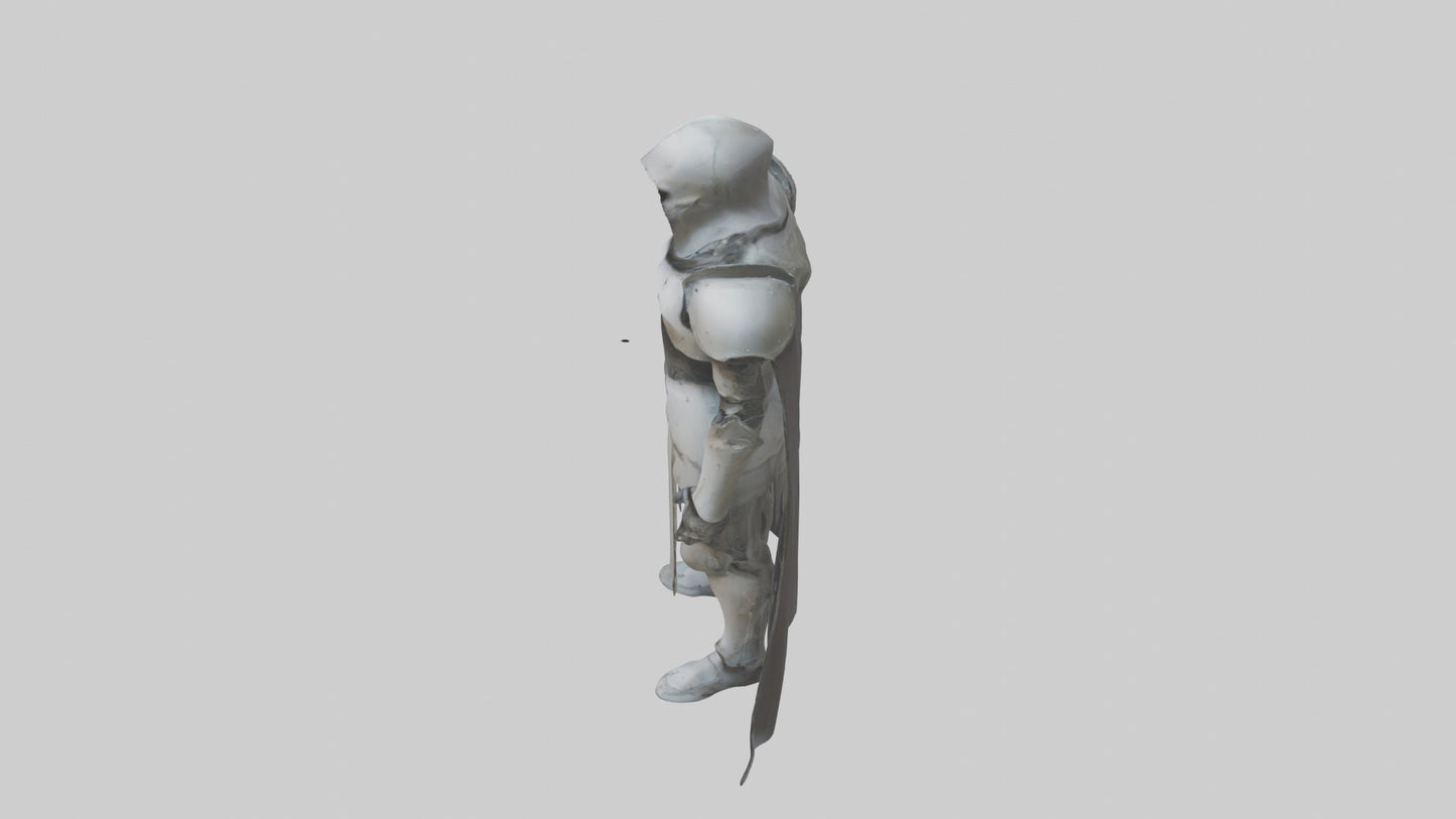 Haunted armor model VR / AR / low-poly
