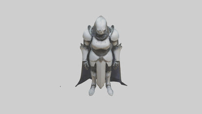 Haunted armor model VR / AR / low-poly