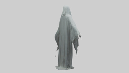 3D model Haunted ghost model VR / AR / low-poly