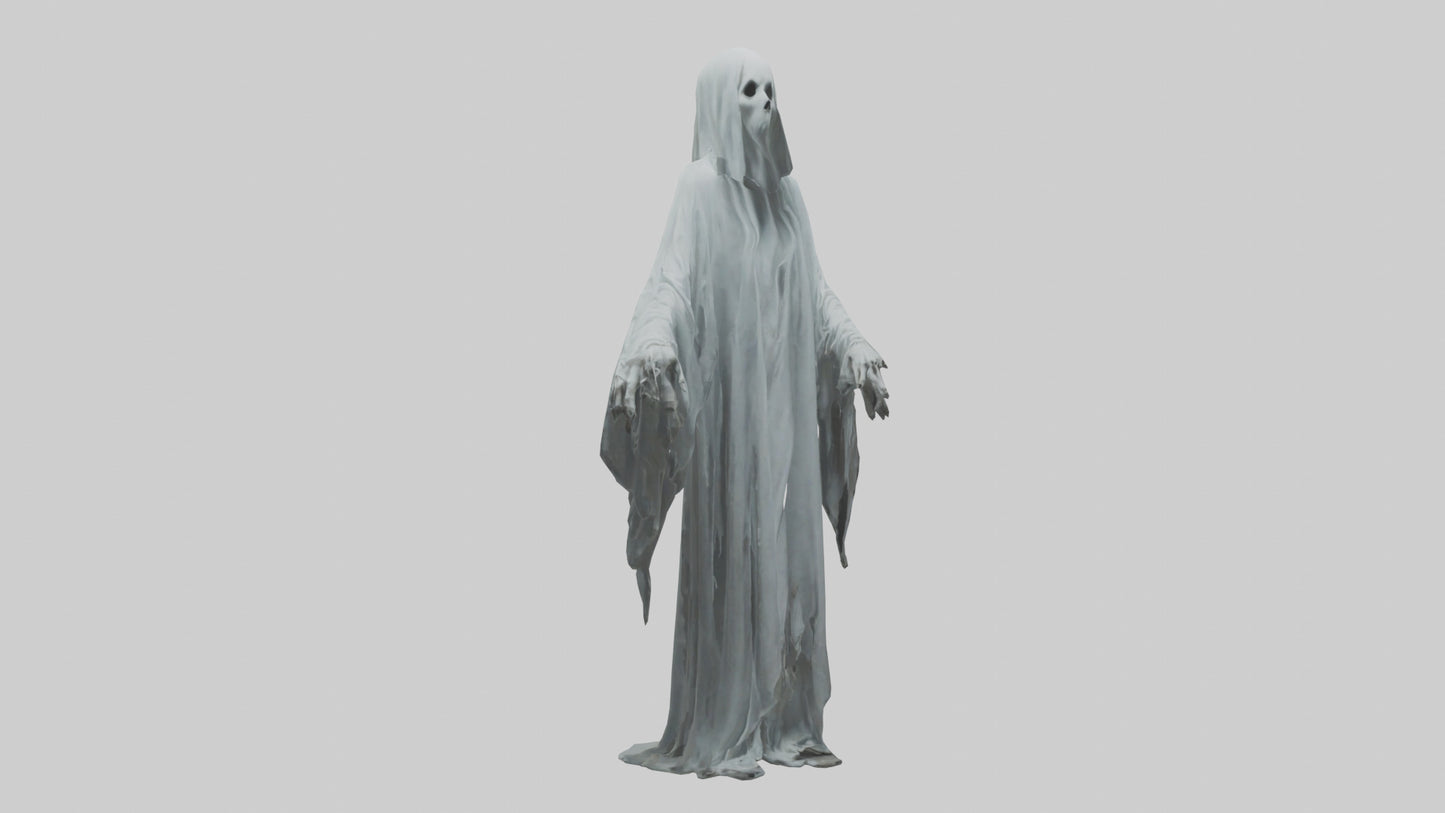 3D model Haunted ghost model VR / AR / low-poly