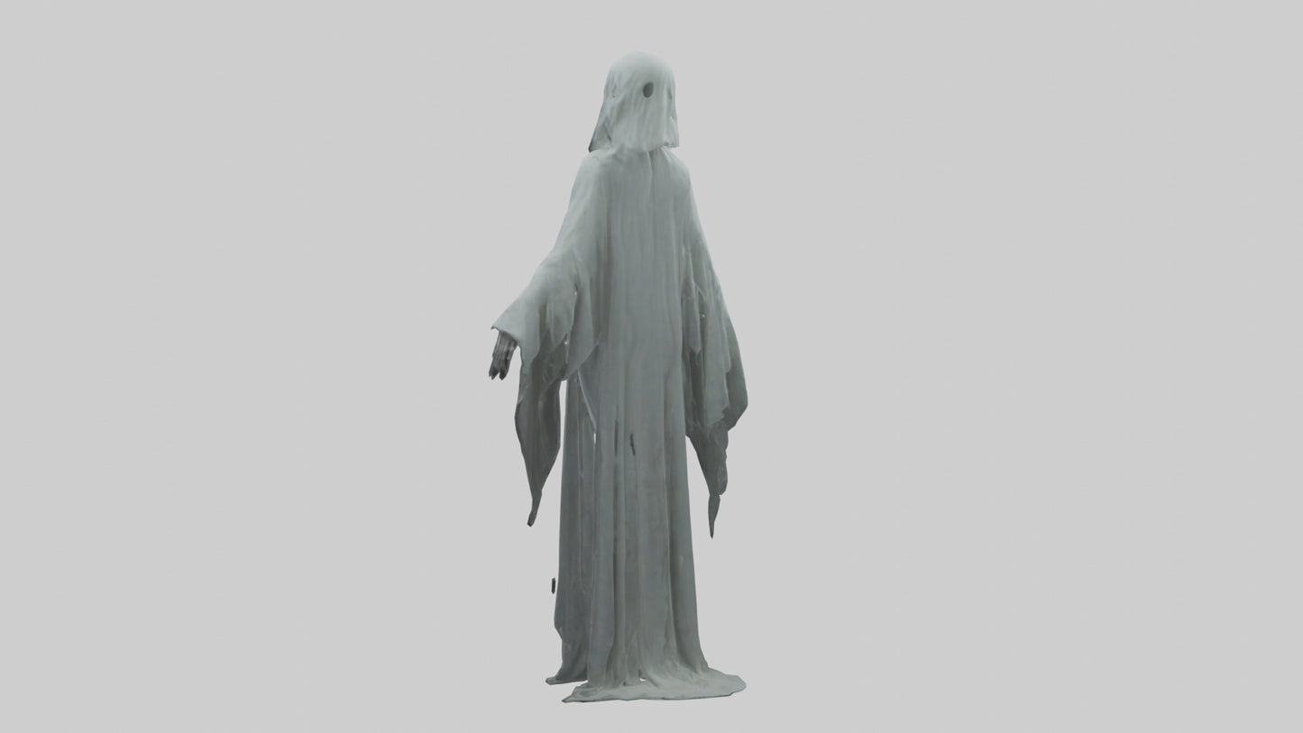 3D model Haunted ghost model VR / AR / low-poly