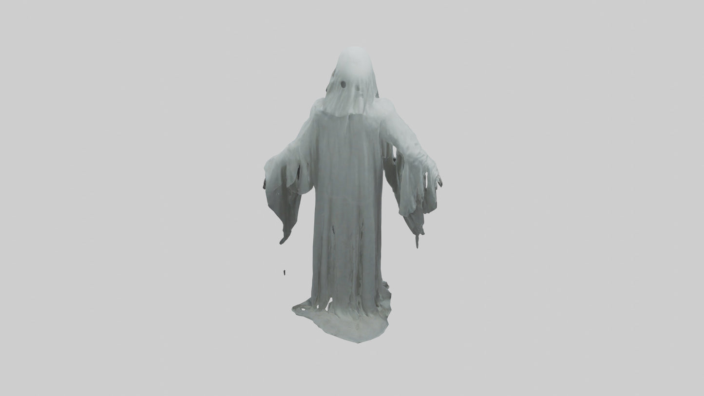 3D model Haunted ghost model VR / AR / low-poly