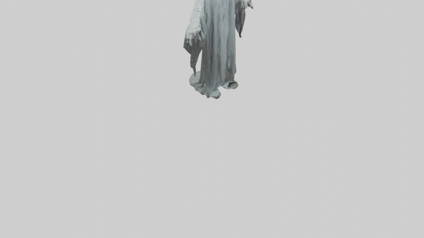 3D model Haunted ghost model VR / AR / low-poly