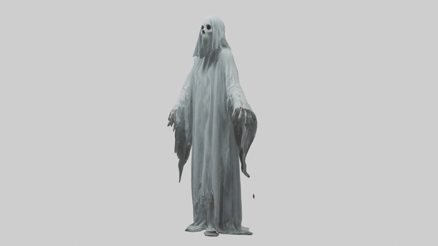 3D model Haunted ghost model VR / AR / low-poly