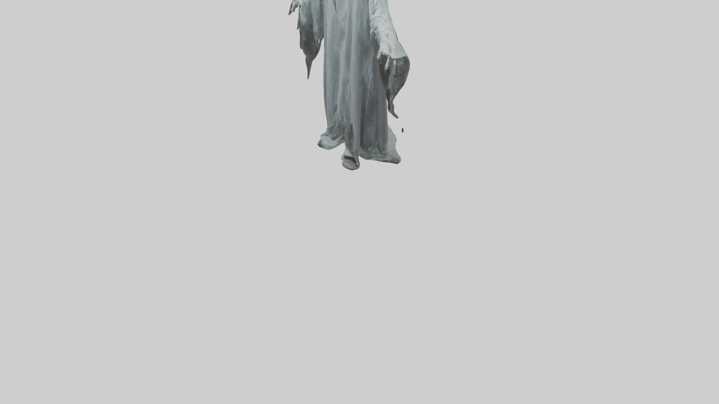 3D model Haunted ghost model VR / AR / low-poly