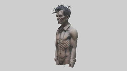 Haunted man model VR / AR / low-poly