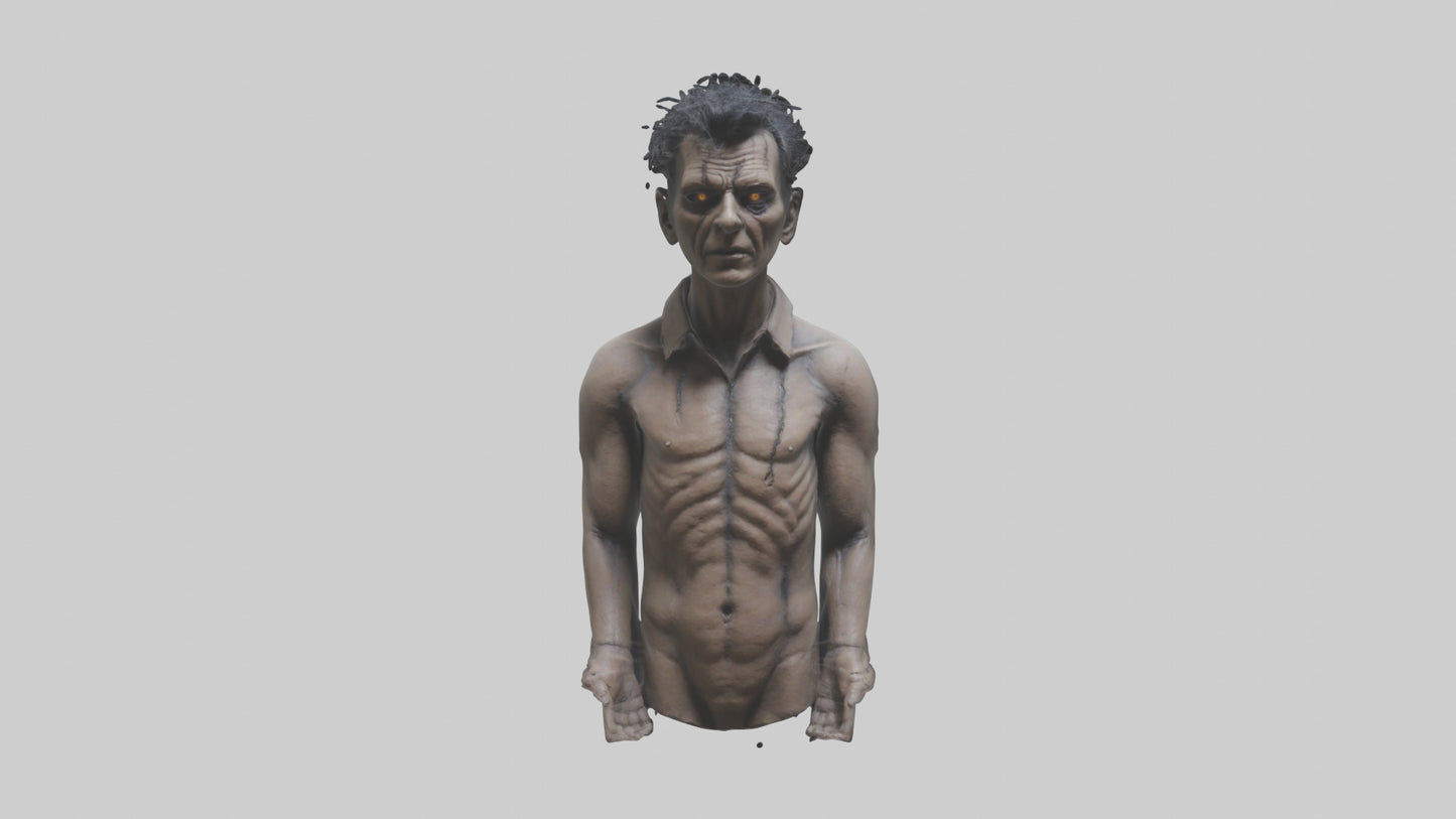 Haunted man model VR / AR / low-poly