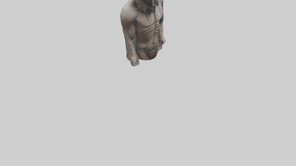 Haunted man model VR / AR / low-poly