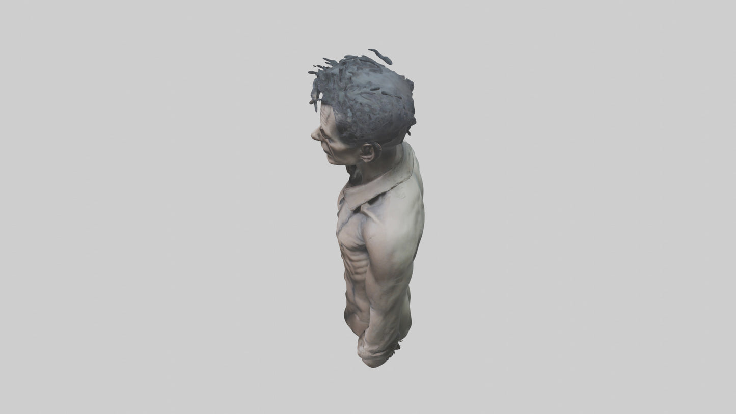 Haunted man model VR / AR / low-poly