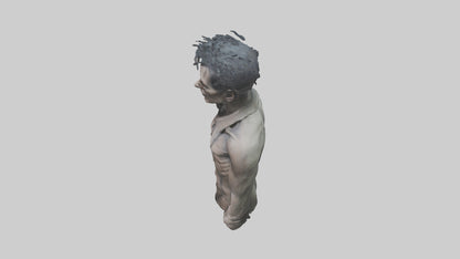 Haunted man model VR / AR / low-poly