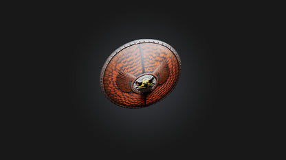 hawk patterned shield 3D model