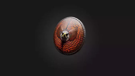 hawk patterned shield 3D model