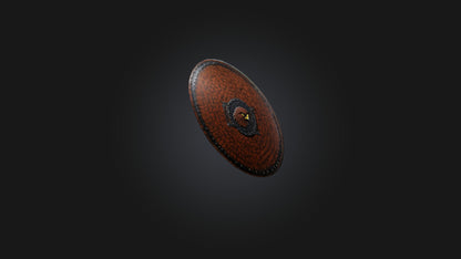 hawk patterned shield 3D model