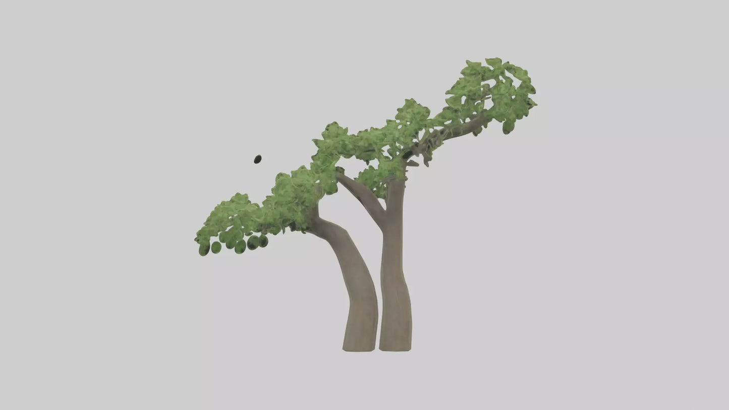 3D model Hazel tree model VR / AR / low-poly