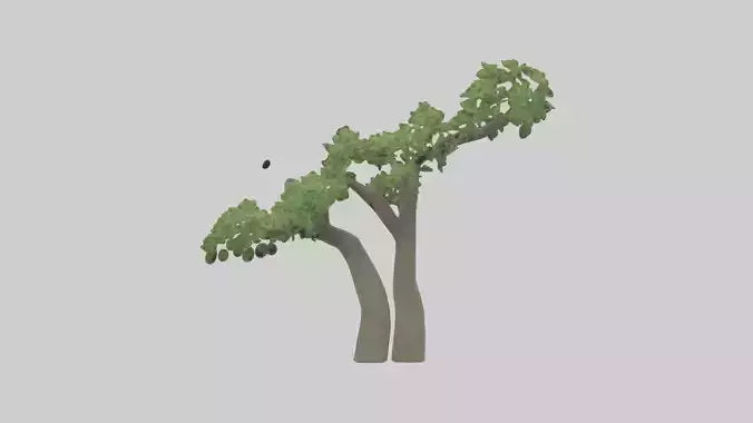 3D model Hazel tree model VR / AR / low-poly