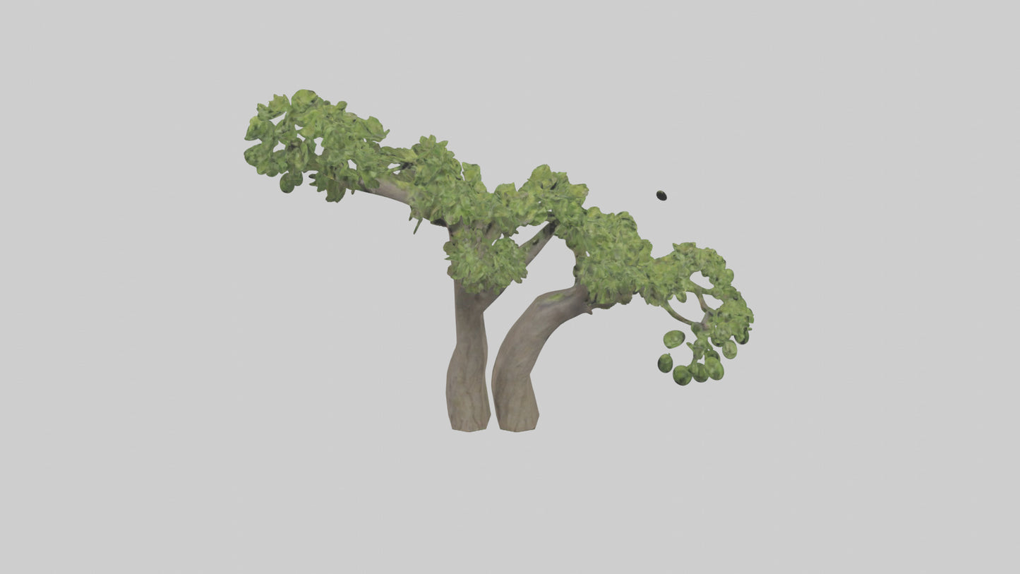 3D model Hazel tree model VR / AR / low-poly