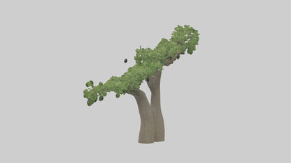 3D model Hazel tree model VR / AR / low-poly