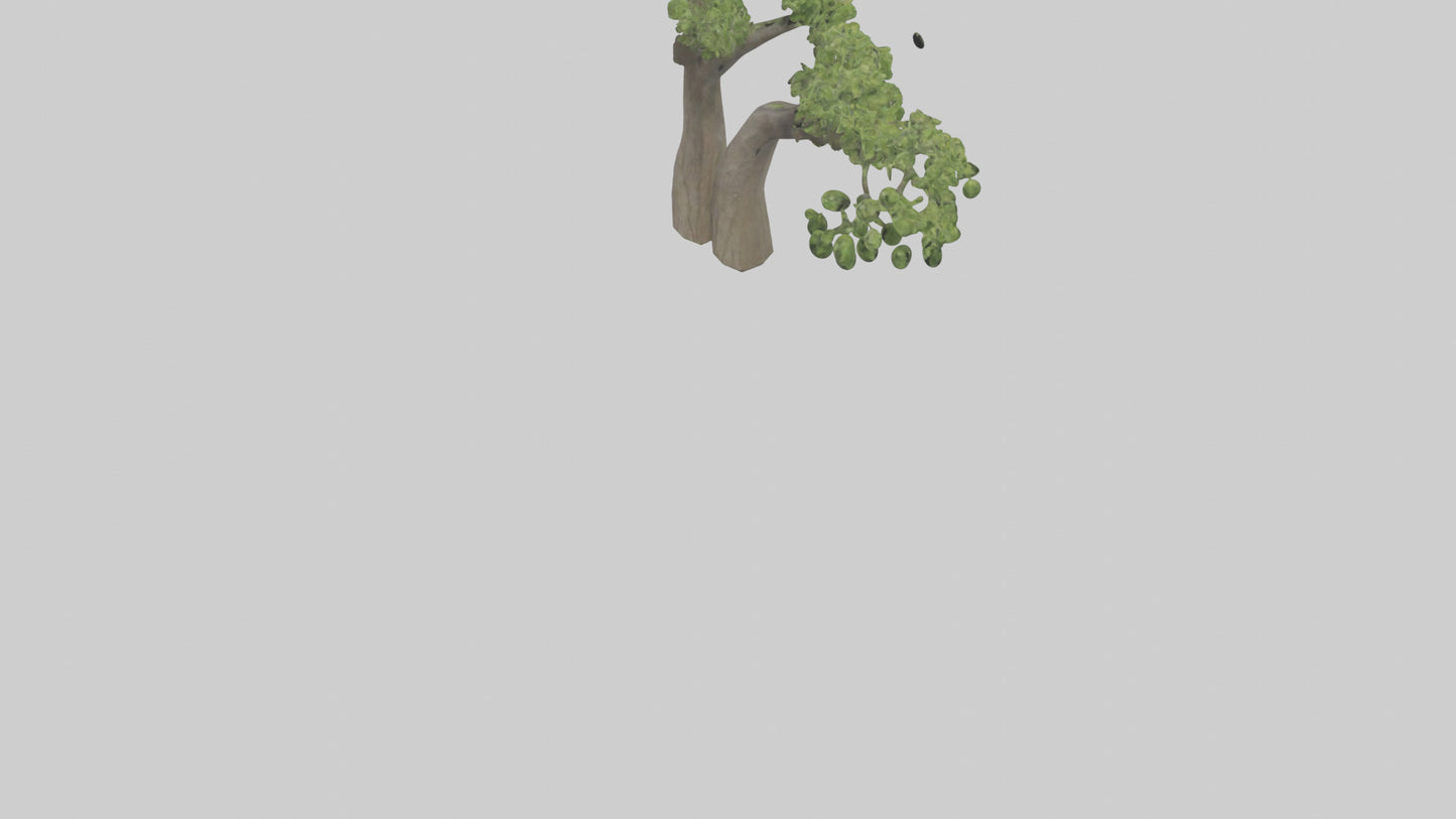 3D model Hazel tree model VR / AR / low-poly