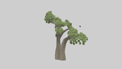 3D model Hazel tree model VR / AR / low-poly