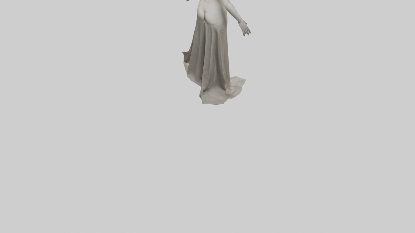 3D model Headless woman model VR / AR / low-poly