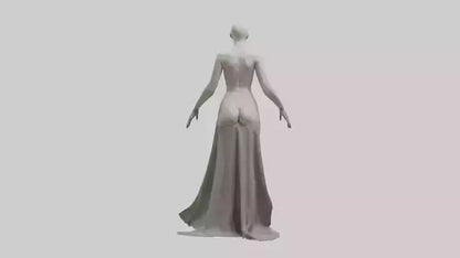 3D model Headless woman model VR / AR / low-poly