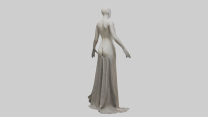 3D model Headless woman model VR / AR / low-poly
