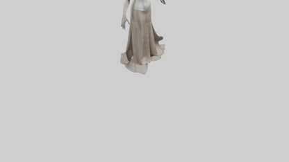 3D model Headless woman model VR / AR / low-poly
