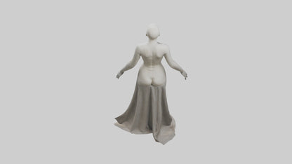 3D model Headless woman model VR / AR / low-poly