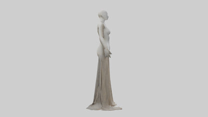 3D model Headless woman model VR / AR / low-poly