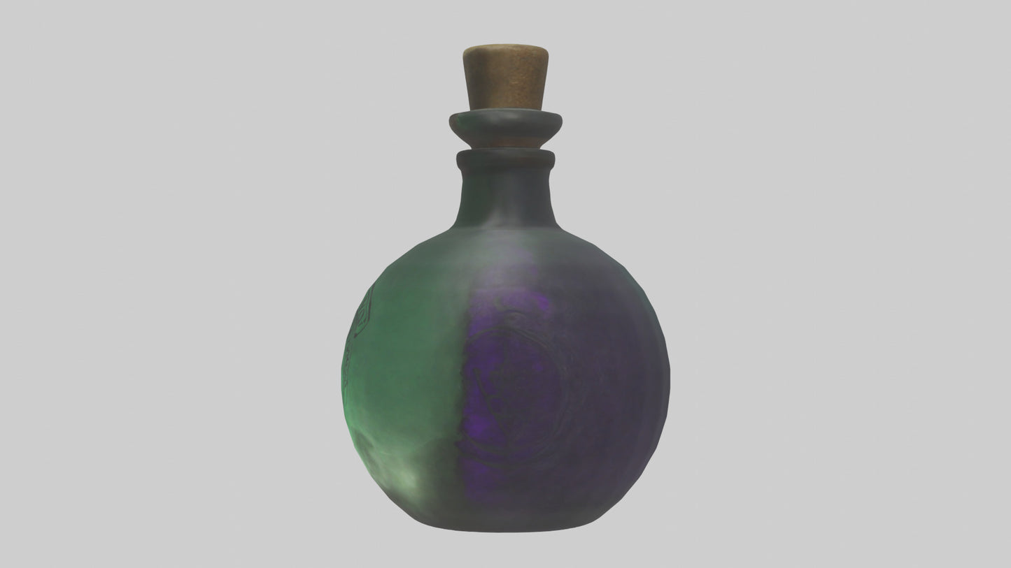 3D model Healing Potion Vial model VR / AR / low-poly
