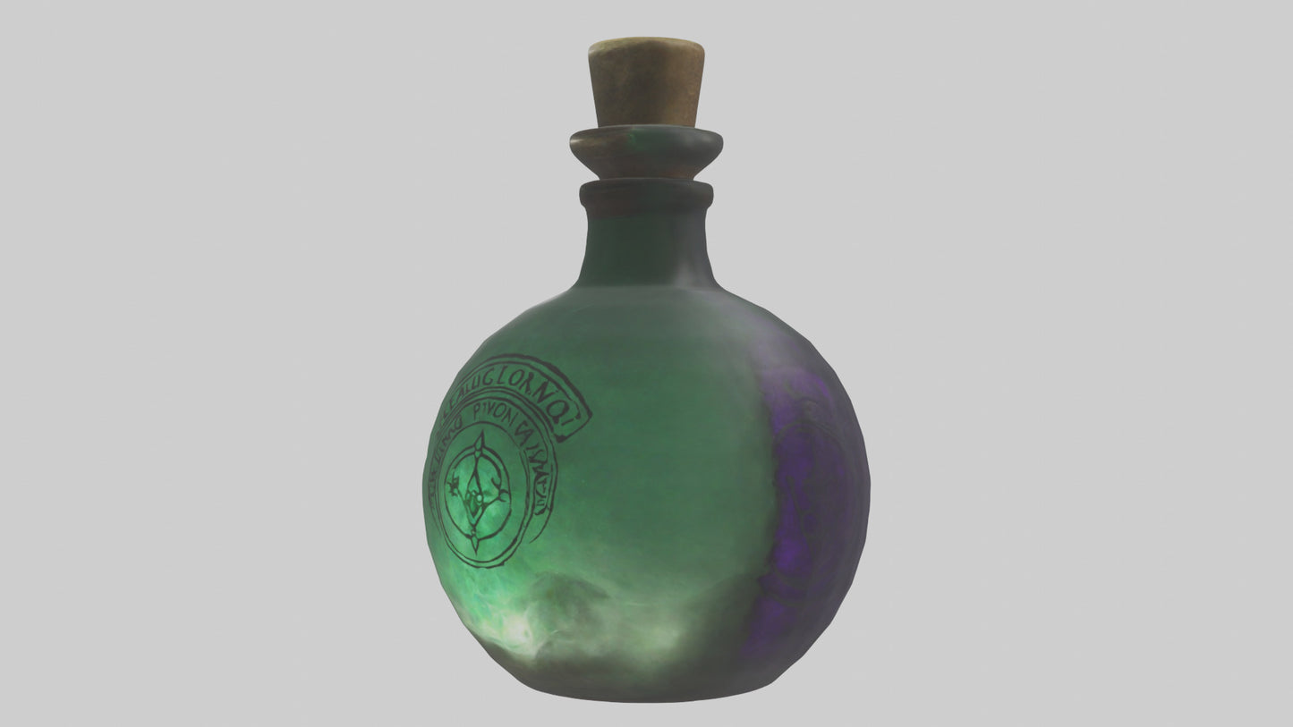 3D model Healing Potion Vial model VR / AR / low-poly