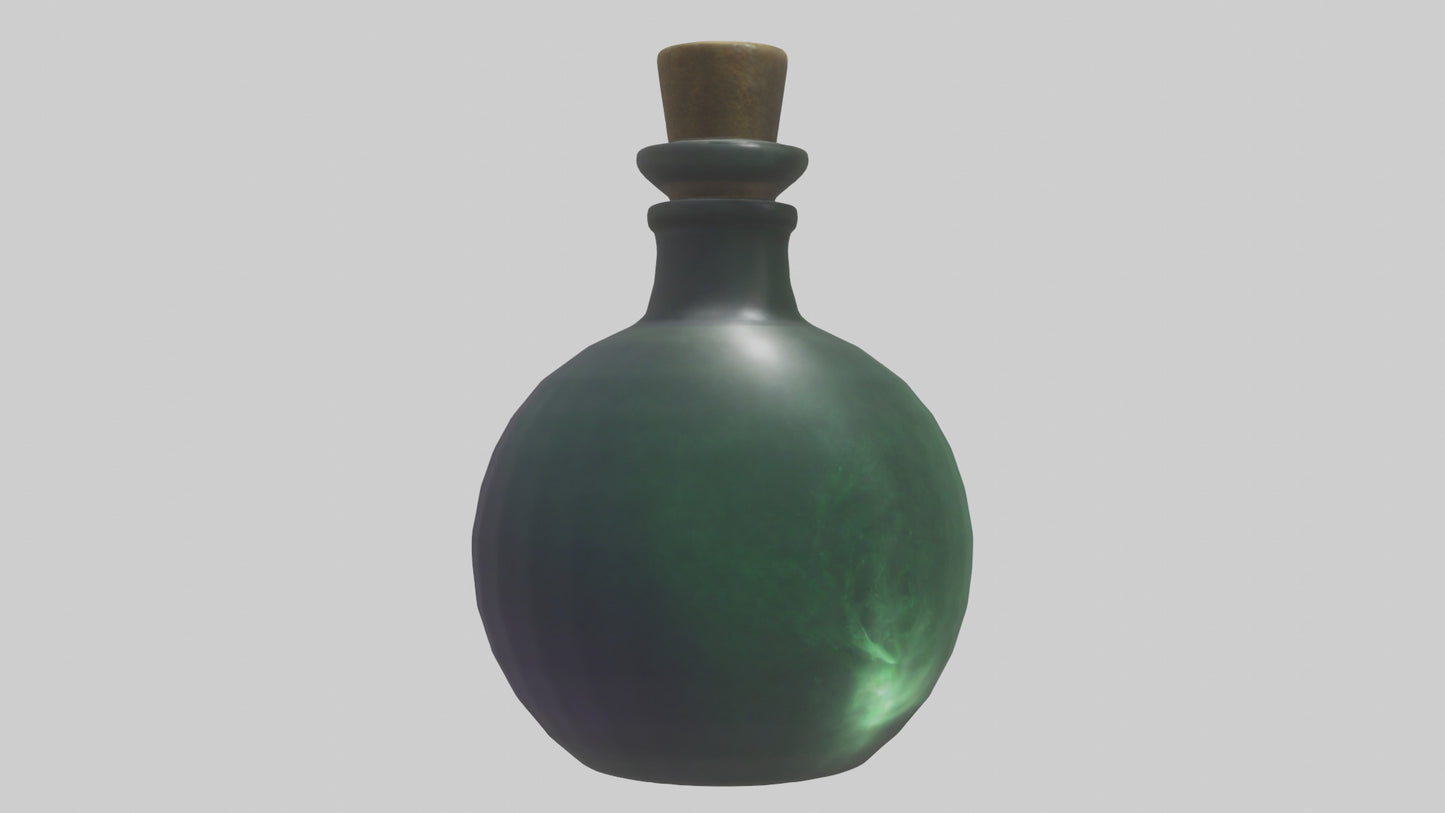 3D model Healing Potion Vial model VR / AR / low-poly