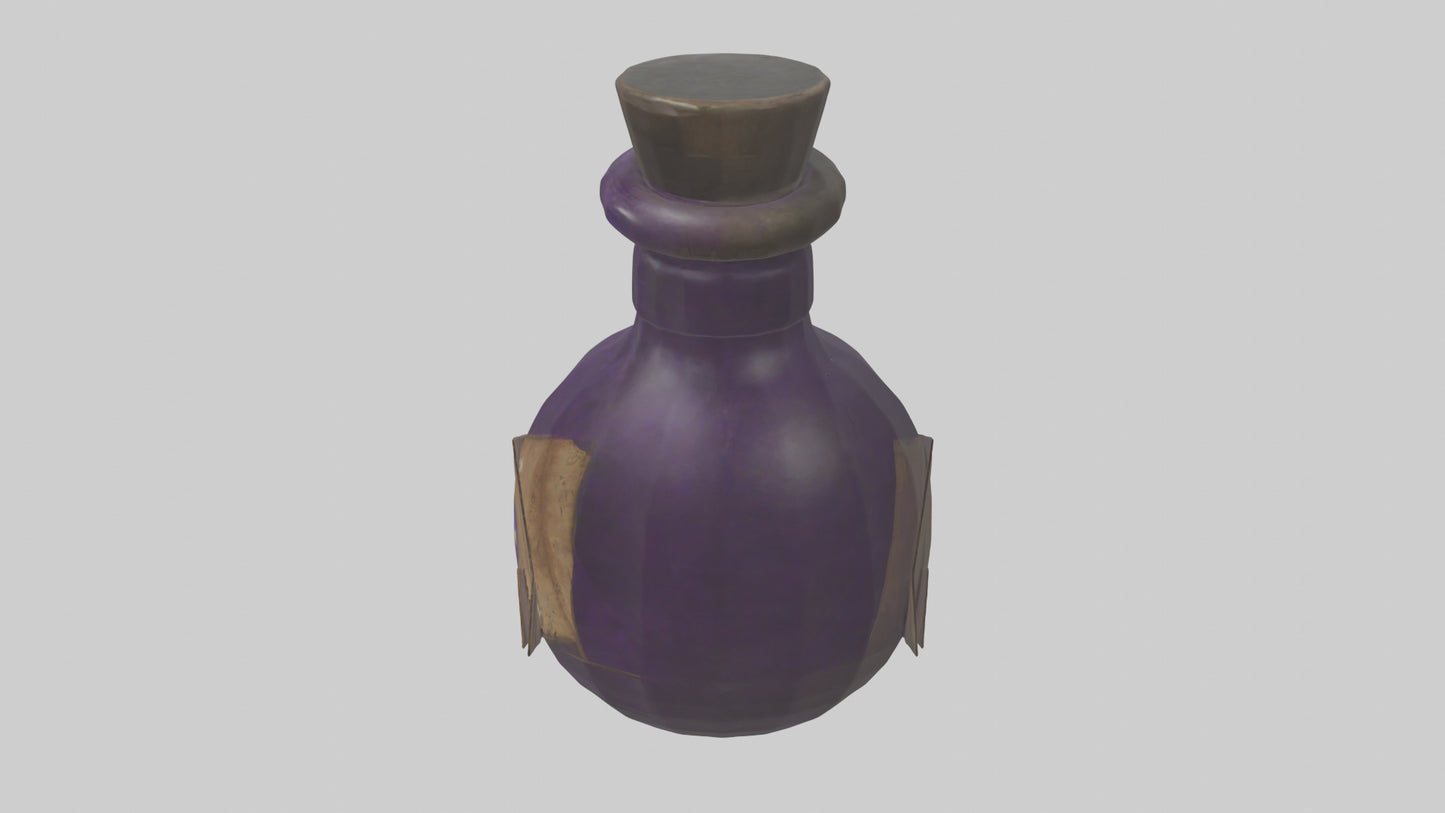 Health Potion model VR / AR / low-poly