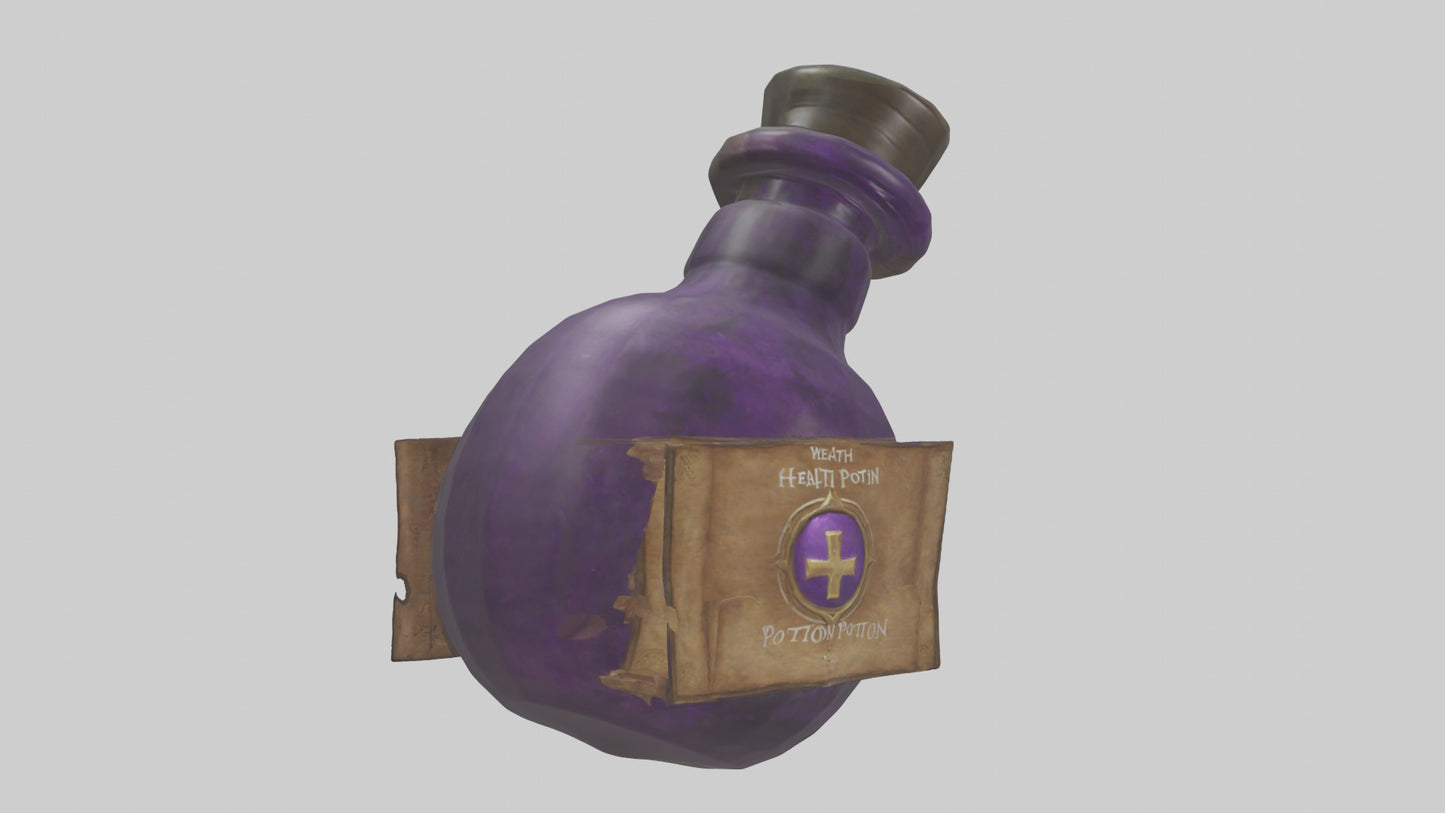Health Potion model VR / AR / low-poly