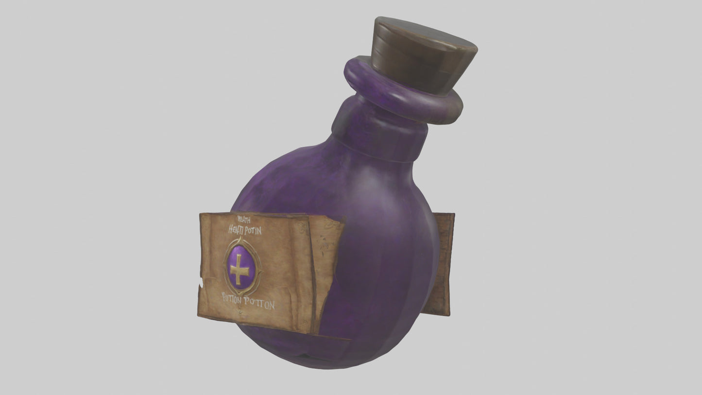 Health Potion model VR / AR / low-poly