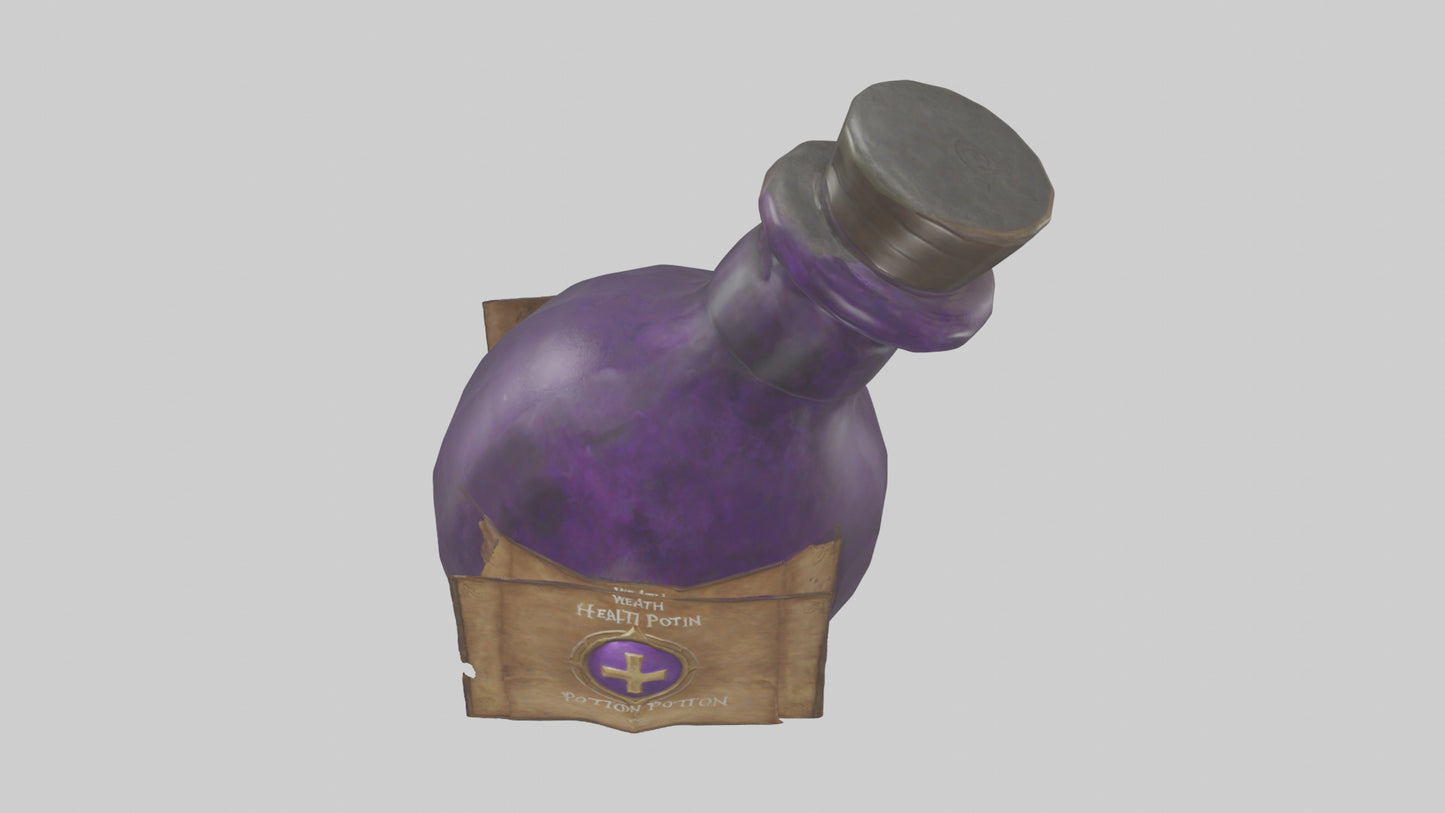 Health Potion model VR / AR / low-poly