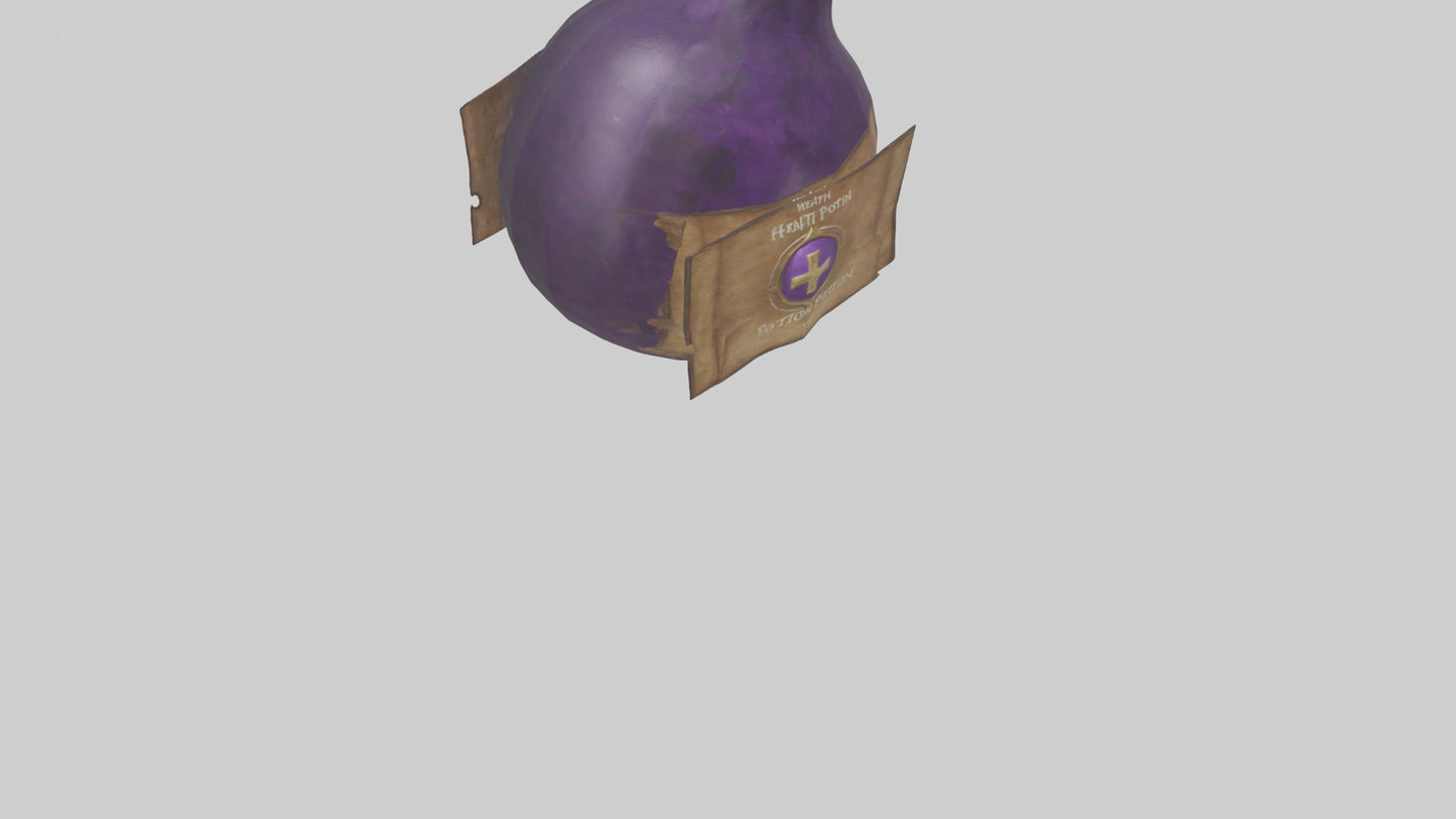 Health Potion model VR / AR / low-poly